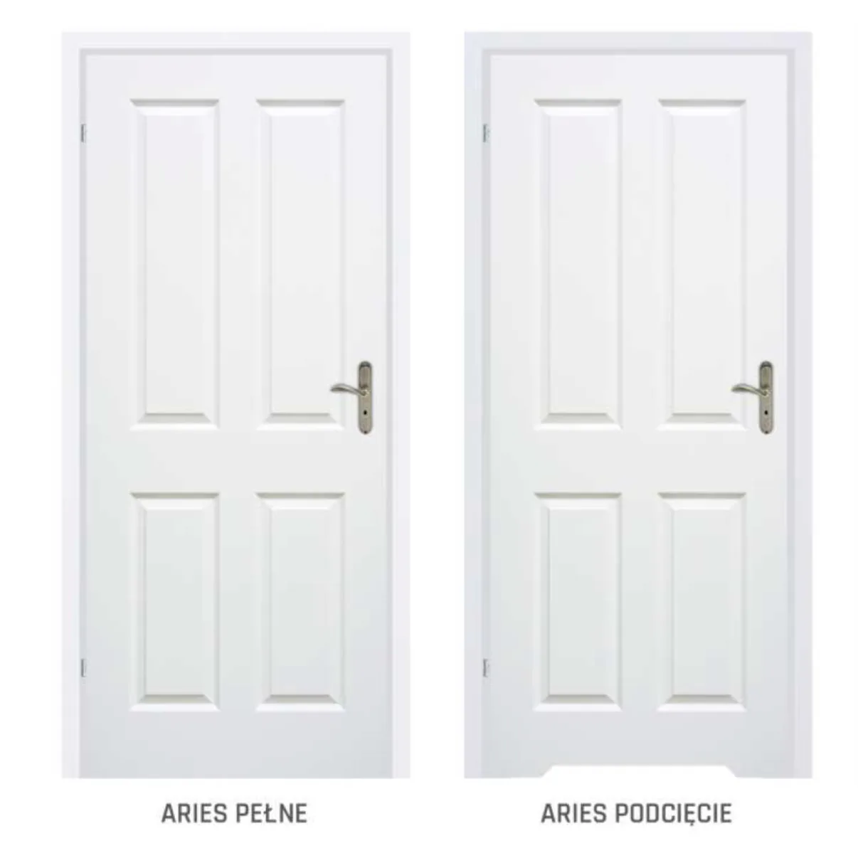 ARIES białe lakierowane PEŁNE 70 LEWE - obrazek 5