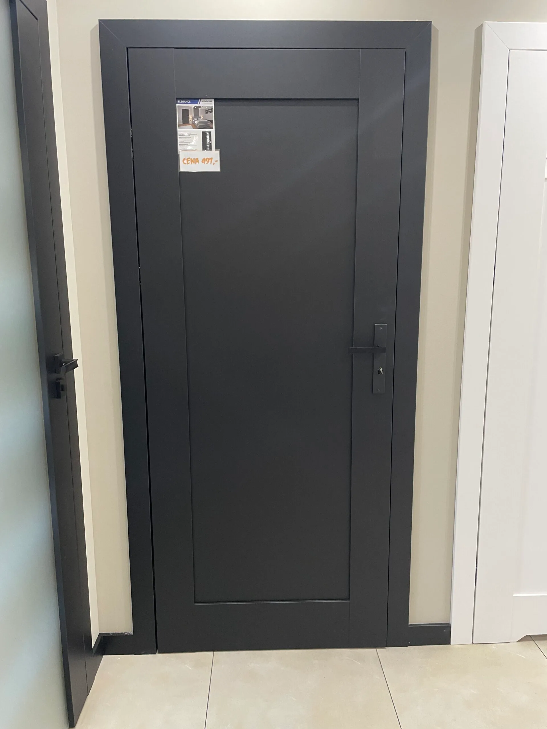 Elegance prestige bezprzylgowe pełne drzwi 80 PRAWE z nawiertem na trzy zawiasy chowane - obrazek 11