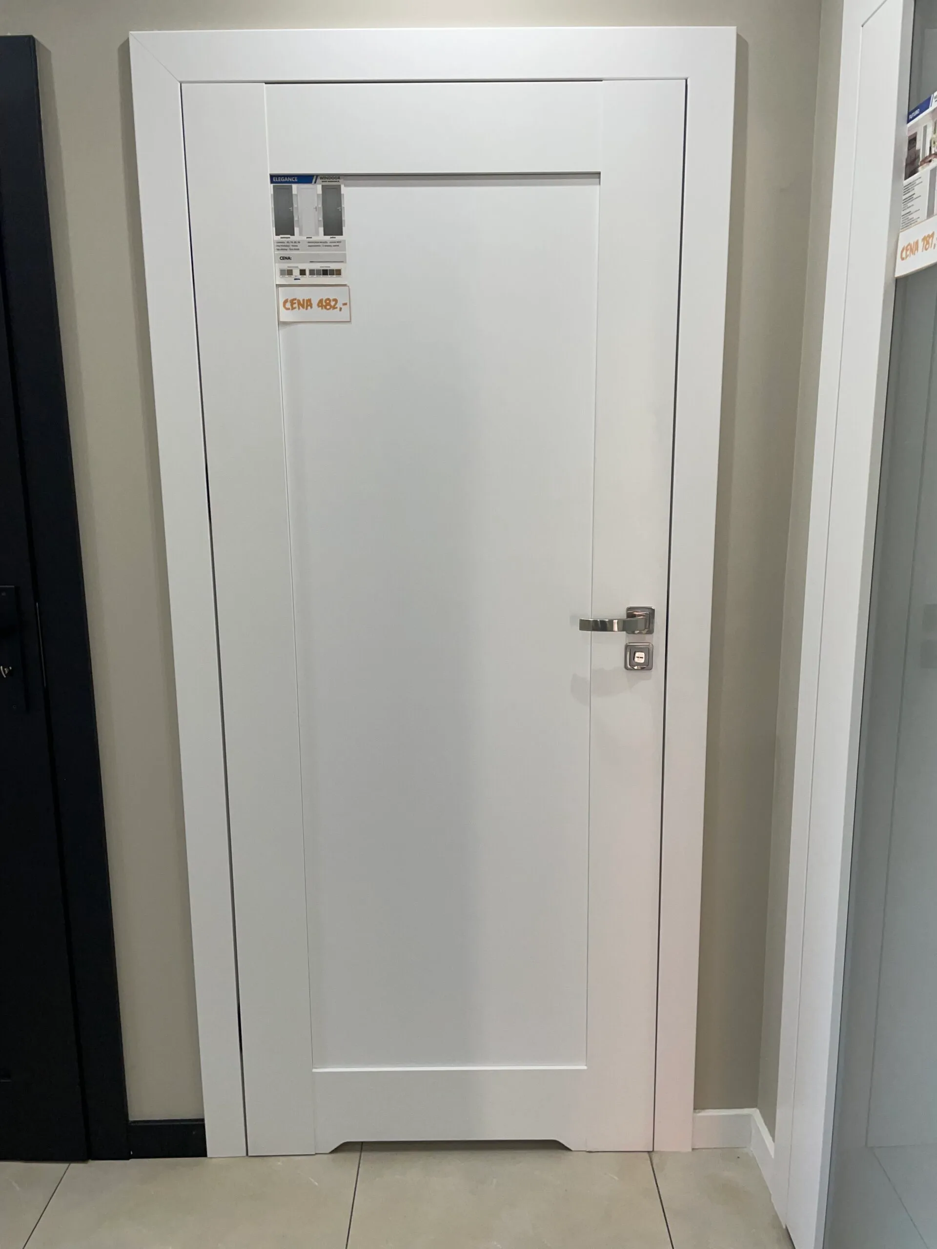 Elegance prestige bezprzylgowe pełne drzwi 80 PRAWE z nawiertem na trzy zawiasy chowane - obrazek 10