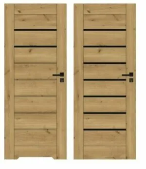 Minoris czarne wstawki drzwi Prestige