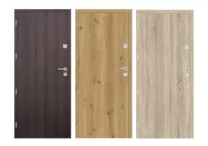 Drzwi wejściowe wewnątrzklatkowe Andromeda Set z ościeżnicą i klamką