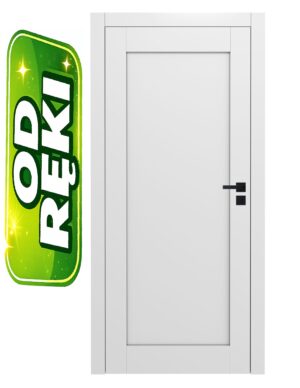 Drzwi bezprzylgowe ELEGANCE SLIM WINDOOR BIAŁE z ościeżnicą regulowaną od ręki