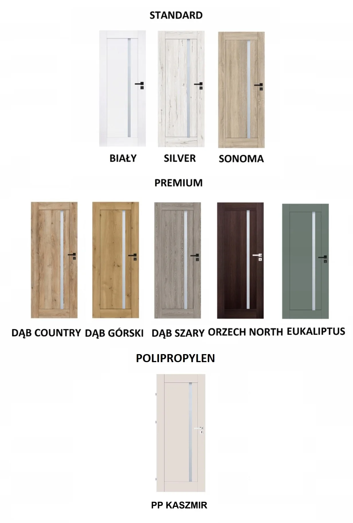 SUZANO z czarną szybą VSG DRZWI WEWNĘTRZNE - obrazek 3