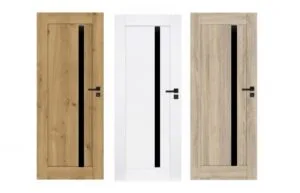 SUZANO z czarną szybą VSG DRZWI WEWNĘTRZNE
