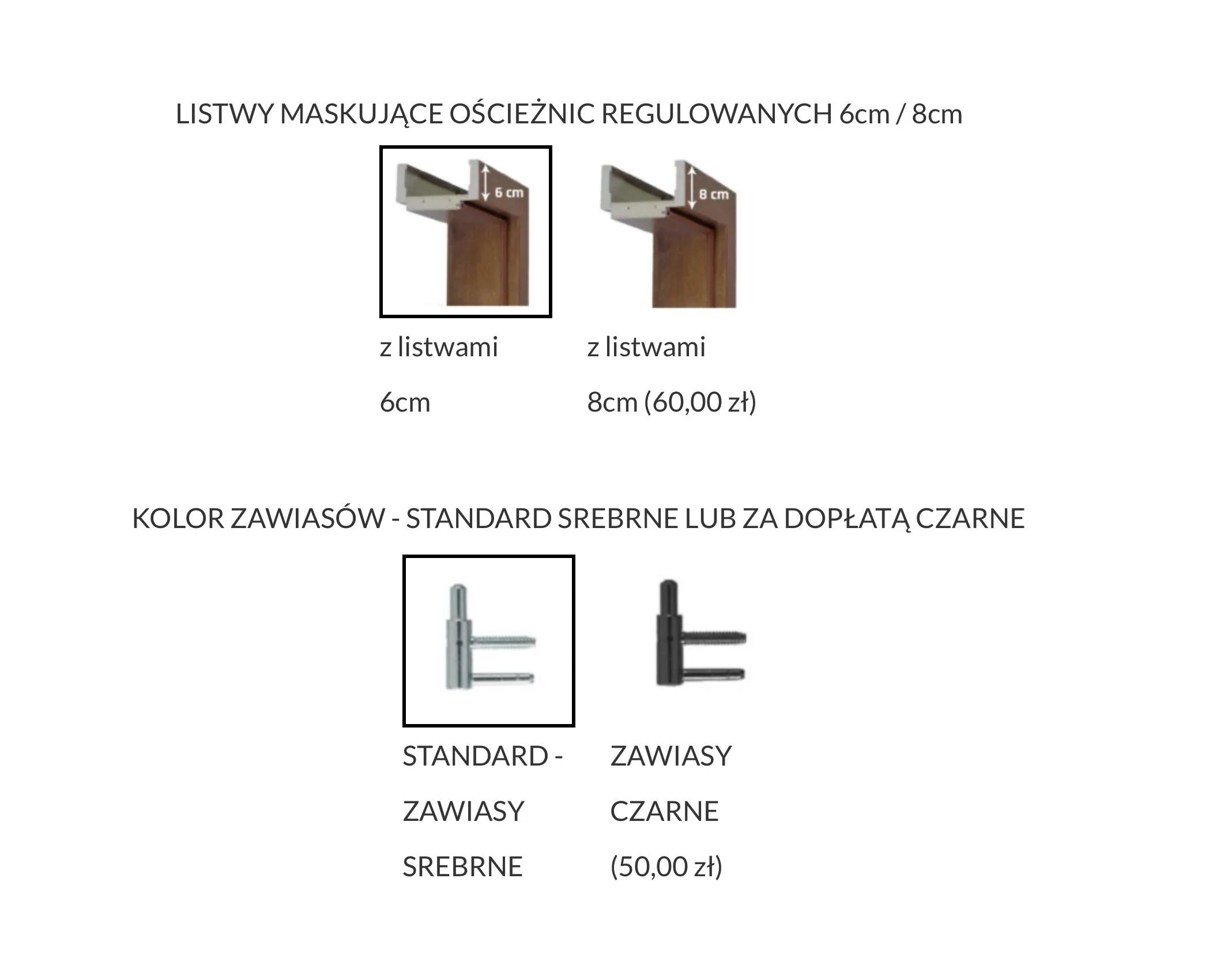 PRZYLGOWA Standard ościeżnica regulowana do drzwi Prestige i Płycinowych Standard - obrazek 3