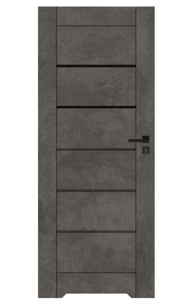 WYBRANY KOLOR i RODZAJ DRZWI CIEMNY BETON