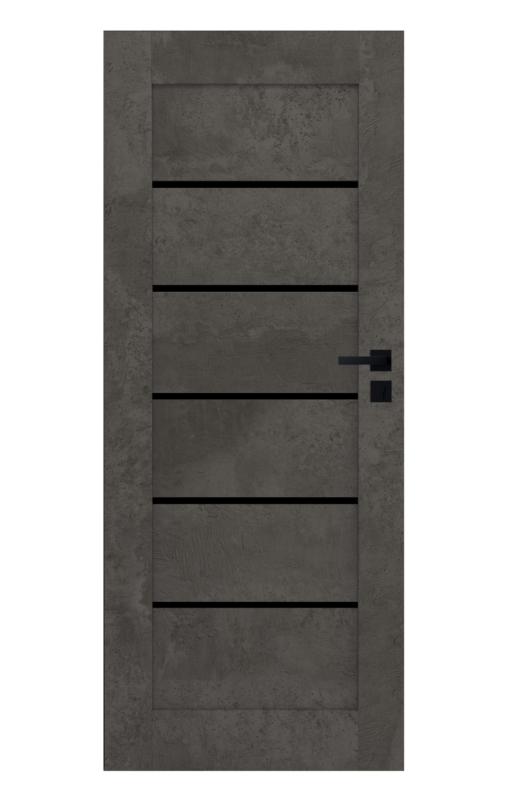 WYBRANY KOLOR i RODZAJ DRZWI CIEMNY BETON