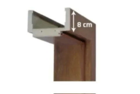 Drzwi bezprzylgowe ELEGANCE SLIM WINDOOR BIAŁE z ościeżnicą regulowaną od ręki - obrazek 4