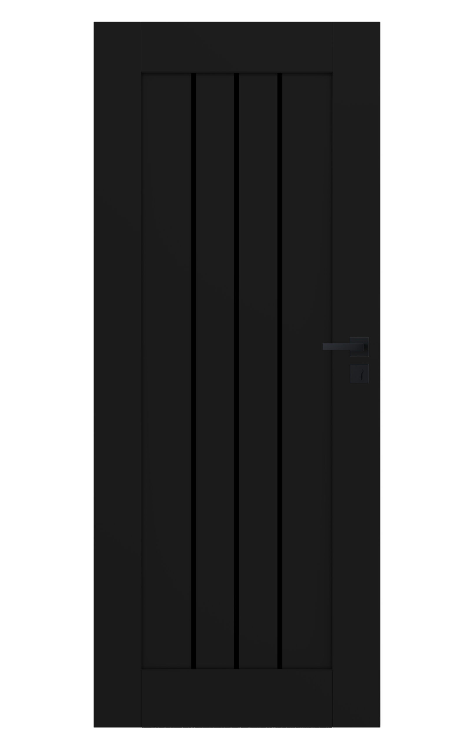 CERDEA Drzwi Wewnętrzne z Czarną Szybą | Nowoczesne Drzwi - obrazek 9