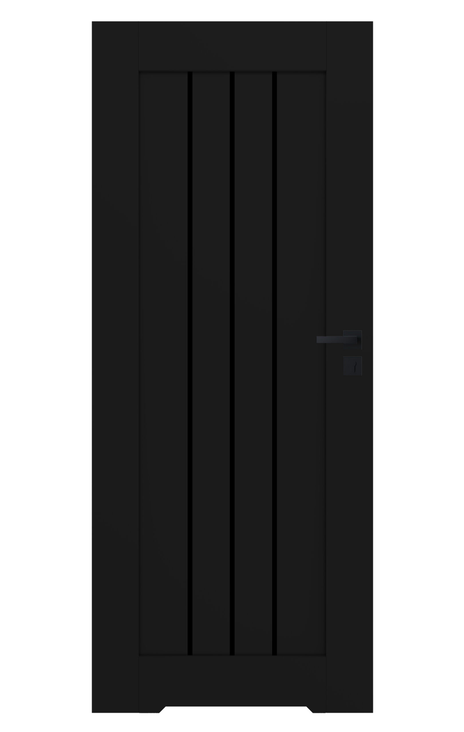 CERDEA Drzwi Wewnętrzne z Czarną Szybą | Nowoczesne Drzwi - obrazek 20