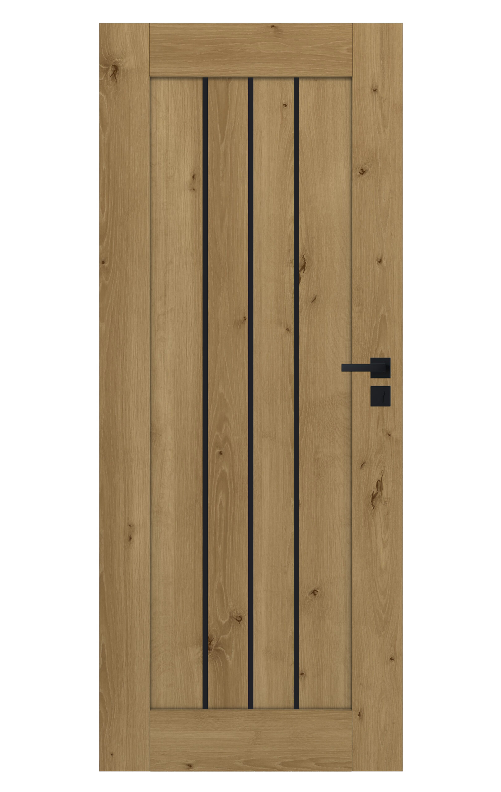 CERDEA Drzwi Wewnętrzne z Czarną Szybą | Nowoczesne Drzwi - obrazek 11