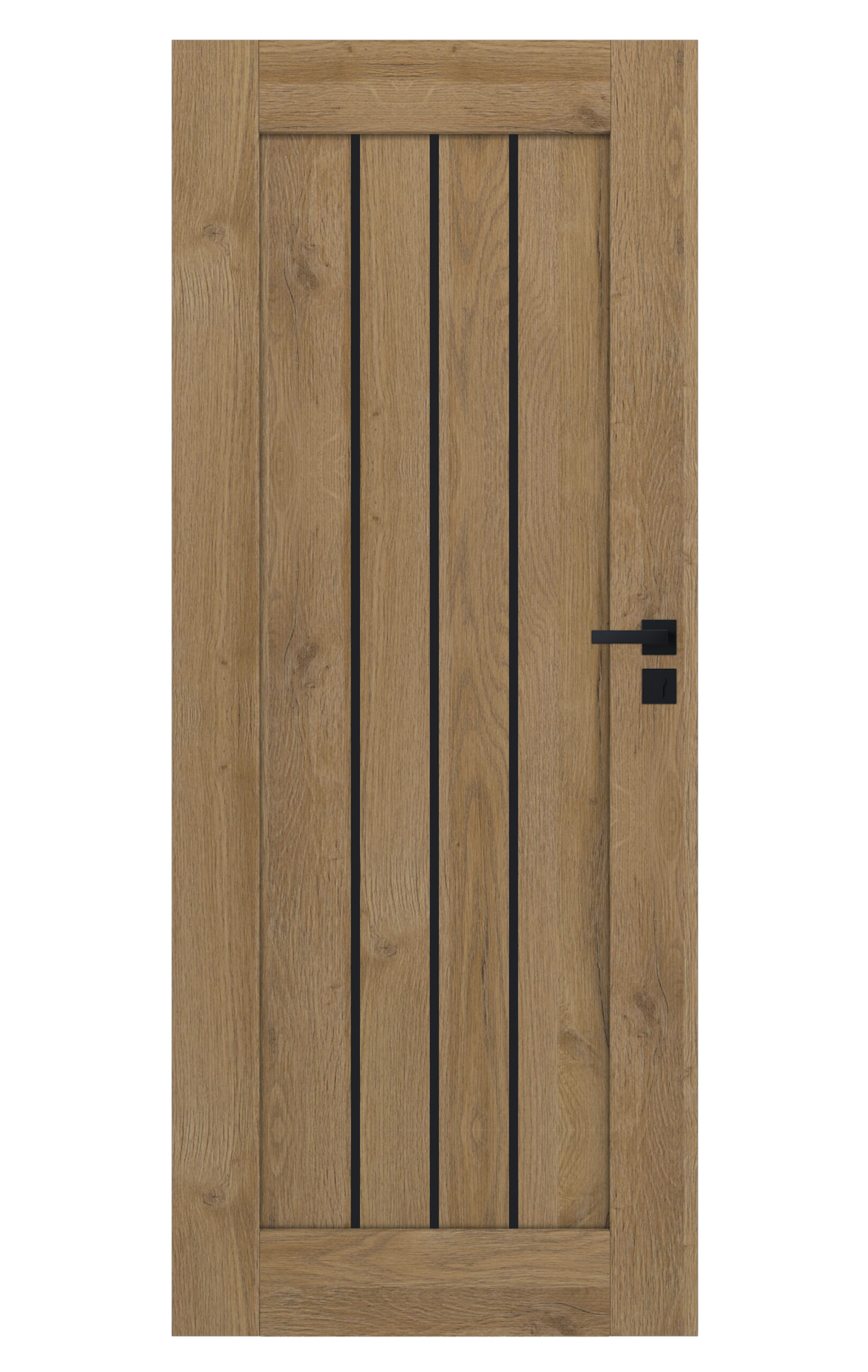 CERDEA Drzwi Wewnętrzne z Czarną Szybą | Nowoczesne Drzwi - obrazek 12