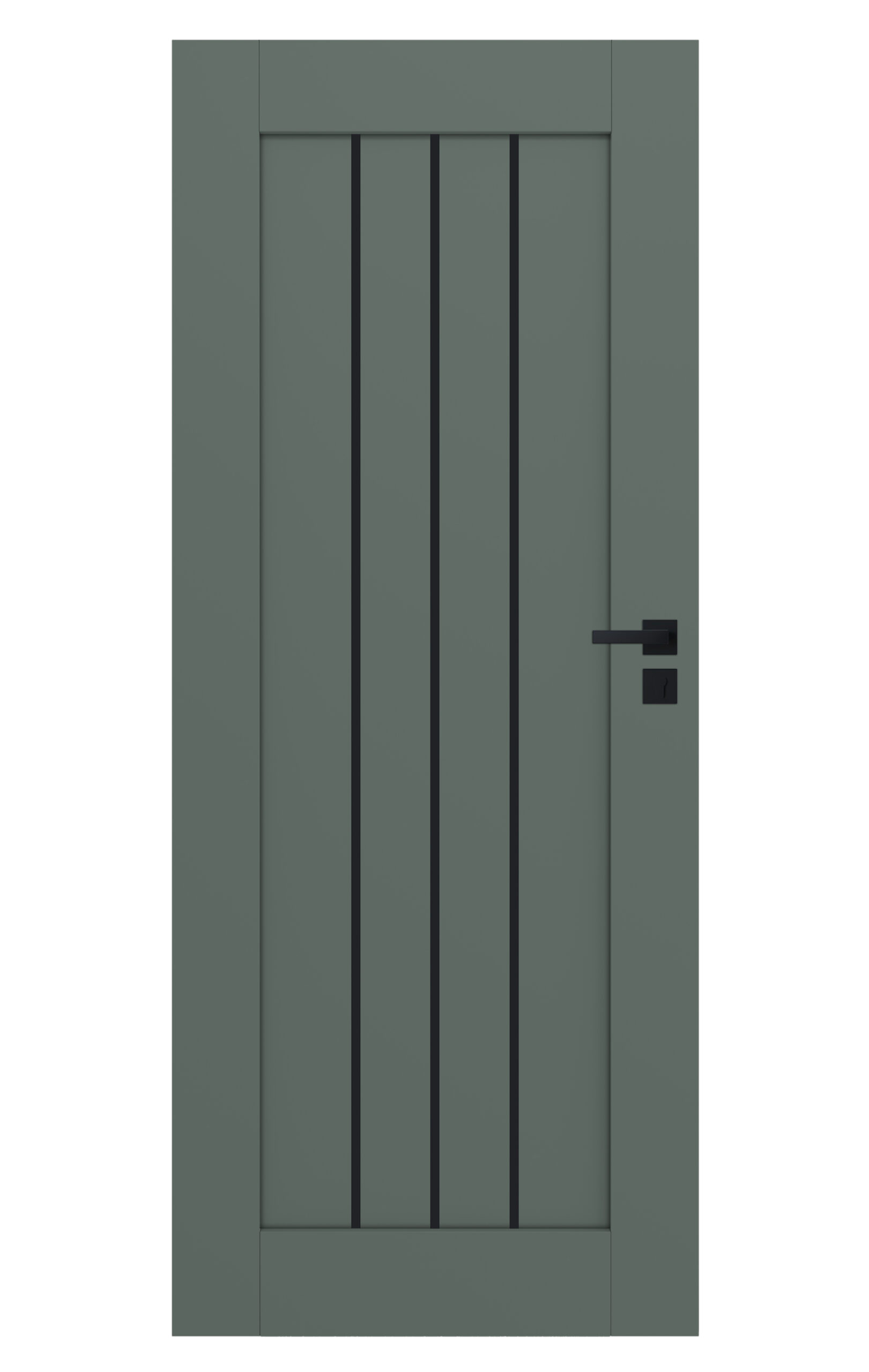 CERDEA Drzwi Wewnętrzne z Czarną Szybą | Nowoczesne Drzwi - obrazek 13