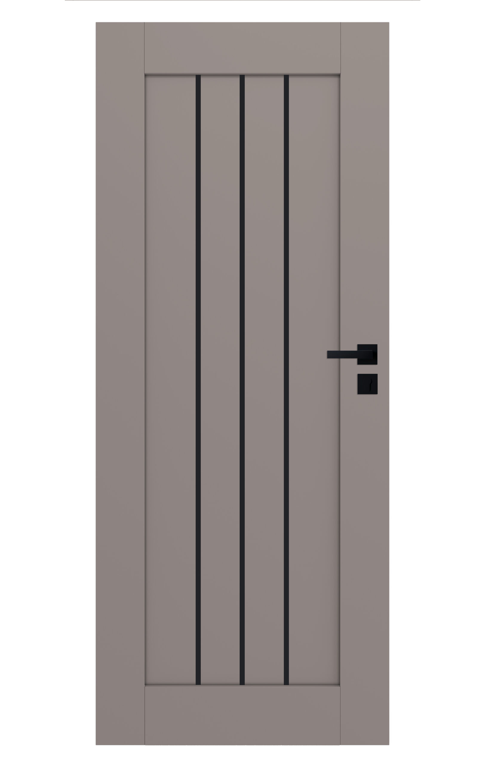 CERDEA Drzwi Wewnętrzne z Czarną Szybą | Nowoczesne Drzwi - obrazek 16