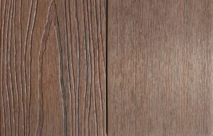 Sztacheta kompozytowa 2 generacji szczotkowanie i struktura drewna BRĄZ